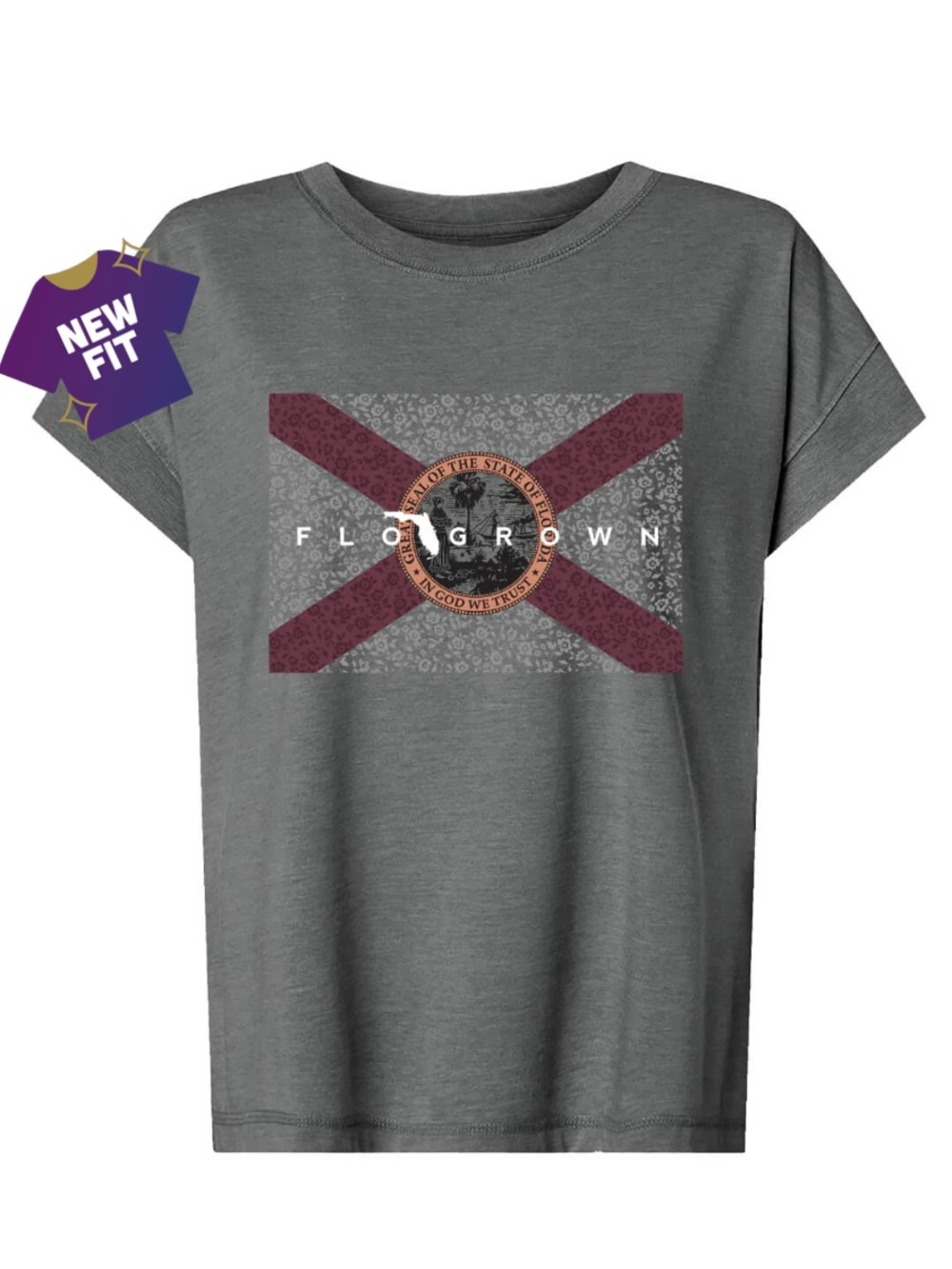 FloGrown Floral Flag Womens Tee